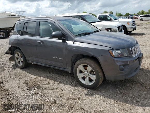 2017 Jeep Compass Sport SE with VIN 1C4NJCBA4HD146366, listed as a Copart auction lot 53088095 with 144,309 mi miles and Salvage title. Bid and sale history available at DreamBid. Image 4.