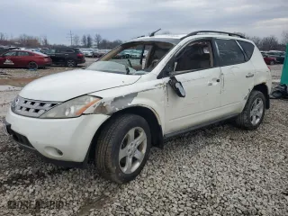 2005 Nissan Murano SL with VIN JN8AZ08W15W439798, listed as a Copart auction lot 46899525 with 0 mi miles and Salvage Title. Bid and sale history available at carsss.com. Image 1.