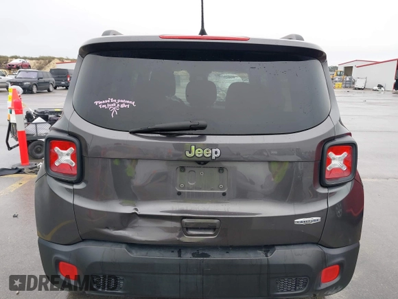 2018 Jeep Renegade Altitude with VIN ZACCJABB4JPH14059, listed as a IAAI auction lot 41561491 with 135,134 mi miles and . Bid and sale history available at DreamBid. Image 16.