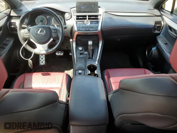 2015 Lexus NX 200t with VIN JTJBARBZ0F2042359, listed as a Copart auction lot 60985705 with 147,584 mi miles and Salvage title. Bid and sale history available at DreamBid. Image 8.