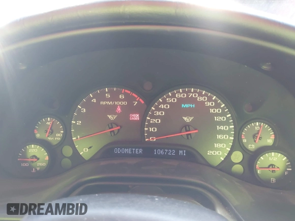 2001 Chevrolet Corvette with VIN 1G1YY22G815106128, listed as a IAAI auction lot 41484897 with 106,722 mi miles and . Bid and sale history available at DreamBid. Image 7.