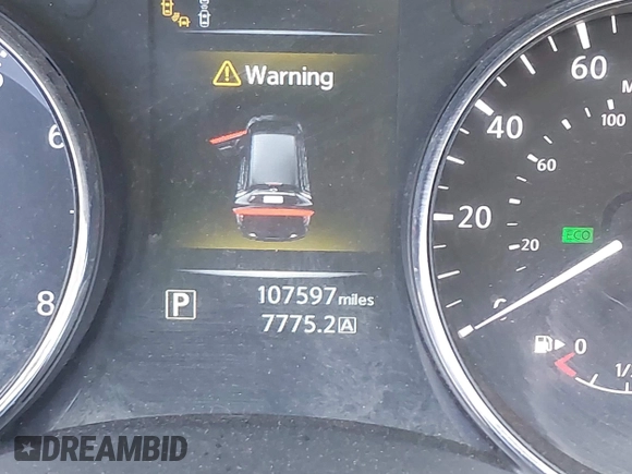 2016 Nissan Rogue SV with VIN 5N1AT2MT6GC798620, listed as a IAAI auction lot 41900042 with 107,597 mi miles. Bid and sale history available at carsss.com. Image 16.
