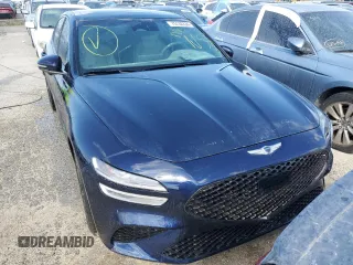 2023 Genesis G70 2.0T with VIN KMTG34TA9PU120546, listed as a Copart auction lot 75130334 with Not Provided miles and Salvage Title. Bid and sale history available at DreamBid. Image 5.