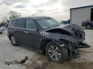 2015 Infiniti QX80 with VIN JN8AZ2NE6F9084599, listed as a Copart auction lot 50766905 with 0 mi miles and Salvage Title. Bid and sale history available at carsss.com. Image 4.