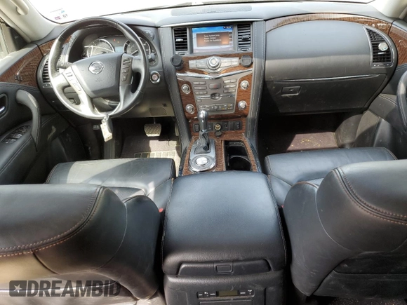 2018 Nissan Armada SV with VIN JN8AY2ND7J9059858, listed as a Copart auction lot 50140715 with 107,126 mi miles and Salvage Title. Bid and sale history available at carsss.com. Image 8.