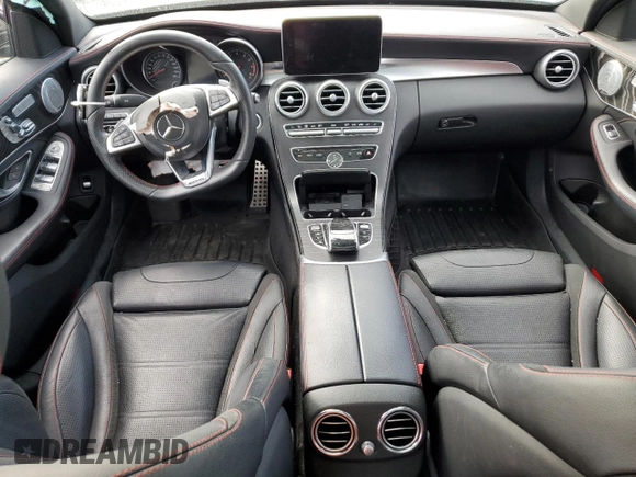 2016 Mercedes-Benz C 450 AMG with VIN 55SWF6EB0GU128609, listed as a Copart auction lot 58571635 with Not provided miles and Salvage title. Bid and sale history available at DreamBid. Image 8.