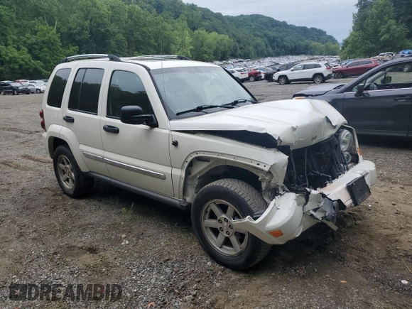 2005 Jeep Liberty Limited with VIN 1J8GL58K95W626135, listed as a Copart auction lot 62743495 with 139,029 mi miles and Salvage title. Bid and sale history available at DreamBid. Image 4.