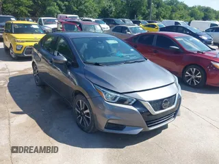 2021 Nissan Versa SV with VIN 3N1CN8EV5ML877600, listed as a IAAI auction lot 42350505 with 81,738 mi miles and . Bid and sale history available at DreamBid. Image 1.