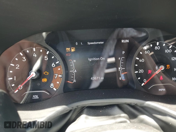 2023 Jeep Compass Sport z VIN 3C4NJDANXPT536715, wystawiony jako Copart lot #53182585 z przebiegiem 43 671 mil mil oraz Szkoda całkowita • Salvage title. Historia ofert i sprzedaży dostępna na DreamBid. Obrazek 9.