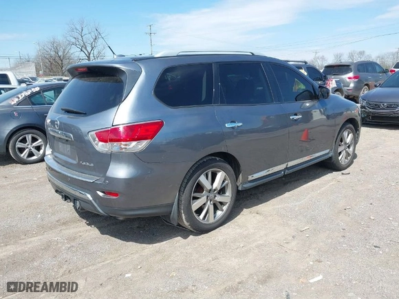 2016 Nissan Pathfinder S with VIN 5N1AR2MN1GC614748, listed as a IAAI auction lot 41903438 with 93,710 mi miles. Bid and sale history available at carsss.com. Image 4.