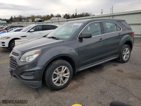 2017 Chevrolet Equinox LS with VIN 2GNFLEEK4H6156321, listed as a Copart auction lot 53116845 with 178,667 mi miles and Clean Title. Bid and sale history available at carsss.com. Image 1.