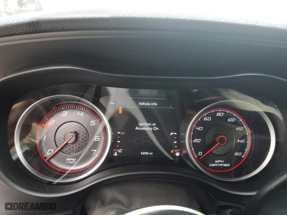 2020 Dodge Charger Police with VIN 2C3CDXKT7LH183760, listed as a Copart auction lot 81618524 with 54,955 mi miles and Salvage Title. Bid and sale history available at carsss.com. Image 9.