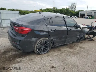 2016 BMW X6 xDrive35i with VIN 5UXKU2C50G0N83825, listed as a Copart auction lot 66311124 with 0 mi miles and Salvage Title. Bid and sale history available at carsss.com. Image 3.