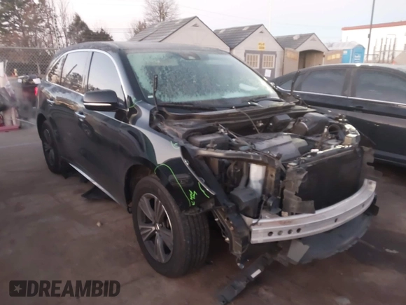 2017 Acura MDX with VIN 5J8YD4H37HL005849, listed as a IAAI auction lot 41261329 with 100,124 mi miles. Bid and sale history available at carsss.com. Image 1.