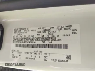 2016 Ford F-150 XLT с VIN 1FTEW1EG0GFA09854, выставлен на аукционе IAAI как лот 42544027 с пробегом 121 167 миль миль и . История ставок и продаж доступна на DreamBid. Изображение 9.