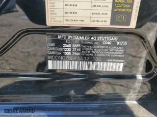 2010 Mercedes-Benz S-Class S 550 with VIN WDDNG7BB4AA321100, listed as a Copart auction lot 44456305 with 161,451 mi miles and Salvage Title. Bid and sale history available at carsss.com. Image 14.