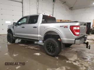 2021 Ford F-150 XL with VIN 1FTEW1EP4MFA06600, listed as a Copart auction lot 43686335 with 56,743 mi miles and Salvage Title. Bid and sale history available at carsss.com. Image 2.