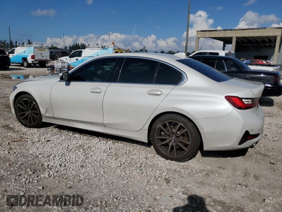 2021 BMW 3 Series 330i with VIN 3MW5R1J01M8B90237, listed as a Copart auction lot 50456685 with 44,152 mi miles and Non Repairable. Bid and sale history available at carsss.com. Image 2.