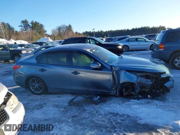 2017 Infiniti Q50 3.0t Premium with VIN JN1EV7AR0HM838534, listed as a IAAI auction lot 41625322 with 130,090 mi miles. Bid and sale history available at carsss.com. Image 12.