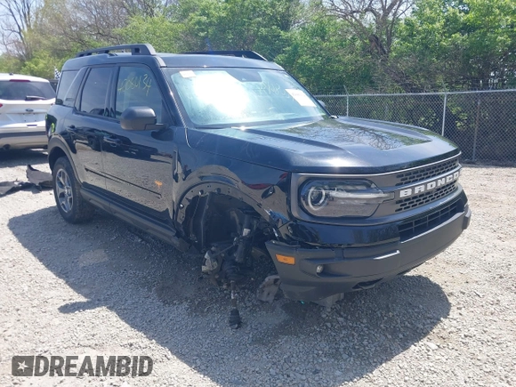 2021 Ford Bronco Sport Badlands z VIN 3FMCR9D98MRA67396, wystawiony jako IAAI lot #42080134 z przebiegiem 52 300 mil mil oraz . Historia ofert i sprzedaży dostępna na DreamBid. Obrazek 1.
