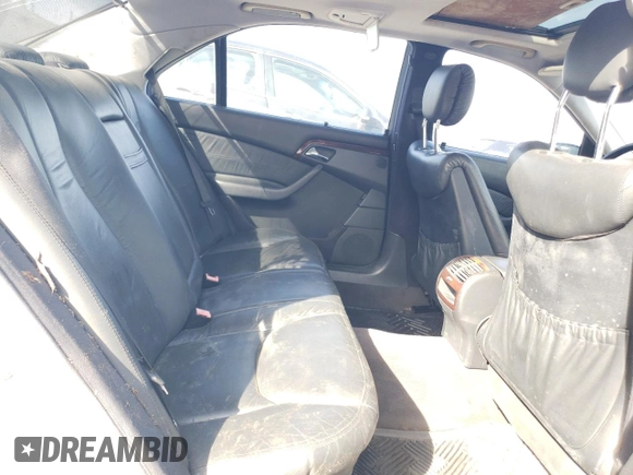 2001 Mercedes-Benz S-Class with VIN WDBNG75JX1A157279, listed as a Copart auction lot 45526185 with 0 mi miles and Salvage Title. Bid and sale history available at carsss.com. Image 10.
