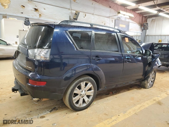 2013 Mitsubishi Outlander SE with VIN JA4JT3AW3DU025113, listed as a Copart auction lot 42416825 with 0 mi miles and Salvage Title. Bid and sale history available at carsss.com. Image 3.