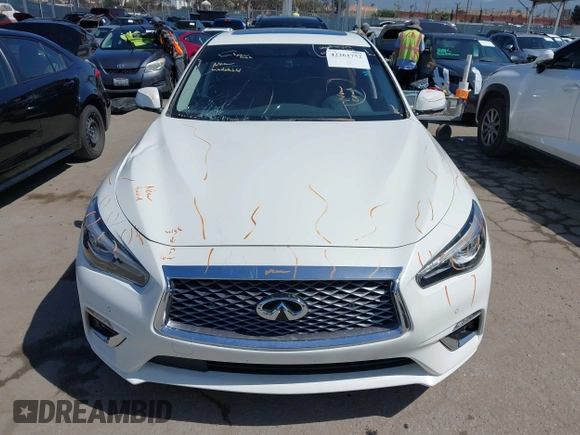 2024 Infiniti Q50 Luxe with VIN JN1EV7BP5RM601925, listed as a IAAI auction lot 42261752 with 1,511 mi miles and . Bid and sale history available at DreamBid. Image 12.