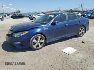 2019 Kia Optima LX z VIN 5XXGT4L33KG361047, wystawiony jako Copart lot #49197805 z przebiegiem 95 294 mil mil oraz Szkoda całkowita • Salvage title. Historia ofert i sprzedaży dostępna na DreamBid. Obrazek 1.