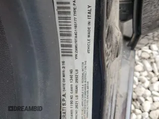 2016 Maserati Ghibli S Q4 with VIN ZAM57RTA4G1185177, listed as a Copart auction lot 55495705 with 51,486 mi miles and Salvage Title. Bid and sale history available at carsss.com. Image 12.