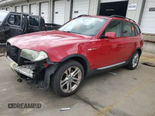 2008 BMW X3 3.0si with VIN WBXPC93498WJ04863, listed as a Copart auction lot 58580455 with 140,521 mi miles and Salvage title. Bid and sale history available at DreamBid. Image 1.