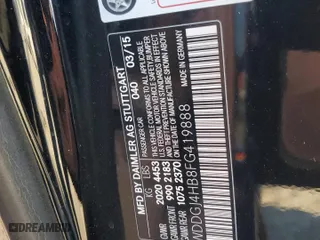 2015 Mercedes-Benz C-Class C 250 with VIN WDDGJ4HB8FG419888, listed as a Copart auction lot 89199265 with 0 mi miles and Salvage Title. Bid and sale history available at carsss.com. Image 15.