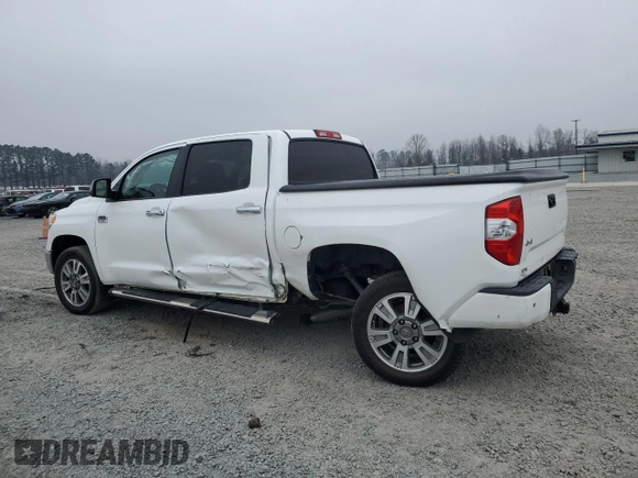 2017 Toyota Tundra Platinum with VIN 5TFAW5F14HX625312, listed as a Copart auction lot 46787695 with 261,194 mi miles and Salvage title. Bid and sale history available at DreamBid. Image 2.