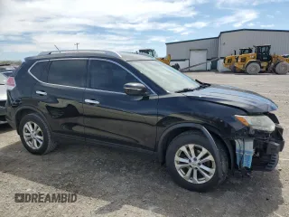 2015 Nissan Rogue SV with VIN KNMAT2MV1FP507924, listed as a Copart auction lot 55219075 with 129,108 mi miles and Salvage Title. Bid and sale history available at carsss.com. Image 4.