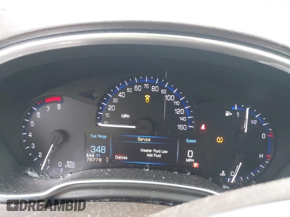 2013 Cadillac SRX Performance Collection with VIN 3GYFNHE34DS628486, listed as a IAAI auction lot 42530124 with 76,778 mi miles and . Bid and sale history available at DreamBid. Image 7.