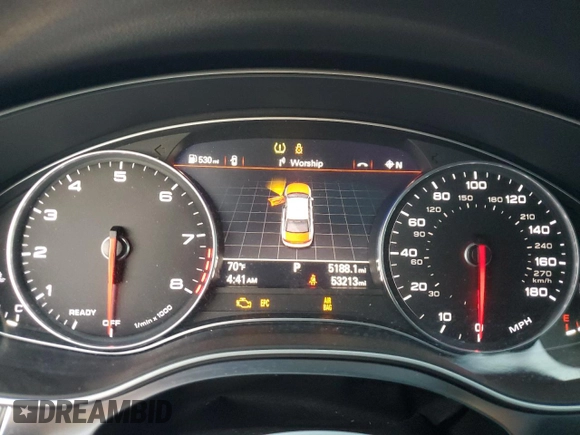 2018 Audi A6 Sport with VIN WAUF3AFC4JN109667, listed as a Copart auction lot 79172224 with 53,213 mi miles and Salvage Title. Bid and sale history available at carsss.com. Image 9.