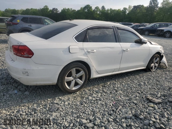 2012 Volkswagen Passat SE z VIN 1VWBP7A35CC084970, wystawiony jako Copart lot #54491265 z przebiegiem 75 497 mil mil oraz Szkoda całkowita • Salvage title. Historia ofert i sprzedaży dostępna na DreamBid. Obrazek 3.