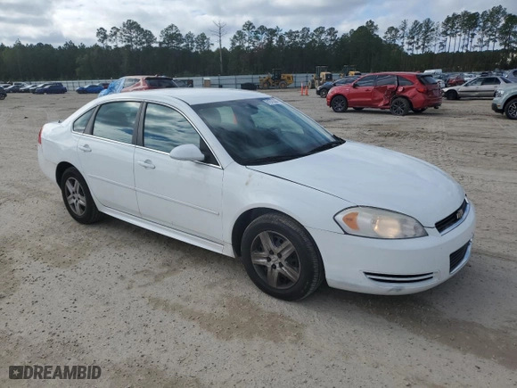 2011 Chevrolet Impala LS Fleet with VIN 2G1WF5EK3B1271599, listed as a Copart auction lot 81575394 with 107,027 mi miles and Clean Title. Bid and sale history available at carsss.com. Image 4.