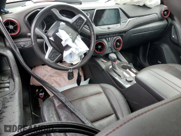 2020 Chevrolet Blazer RS с VIN 3GNKBKRS4LS641708, выставлен на аукционе Copart как лот 56632775 с пробегом 46 063 миль миль и Списание • Salvage title. История ставок и продаж доступна на DreamBid. Изображение 8.