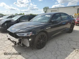 2022 Audi A8 with VIN WAULDAF89NN006262, listed as a Copart auction lot 57478025 with 13,020 mi miles and Salvage title. Bid and sale history available at DreamBid. Image 1.
