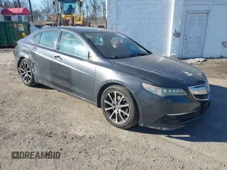 2015 Acura TLX V6 Tech with VIN 19UUB2F53FA015722, listed as a IAAI auction lot 41822269 with 202,286 mi miles. Bid and sale history available at carsss.com. Image 1.