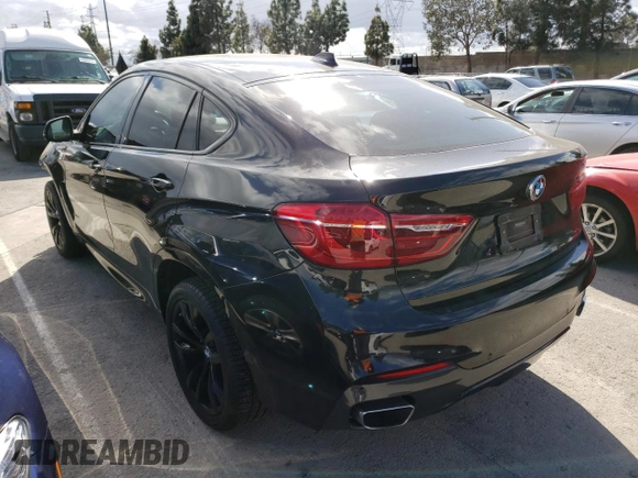 2018 BMW X6 xDrive35i with VIN 5UXKU2C58J0X51623, listed as a Copart auction lot 42808013 with 52,708 mi miles. Bid and sale history available at carsss.com. Image 2.