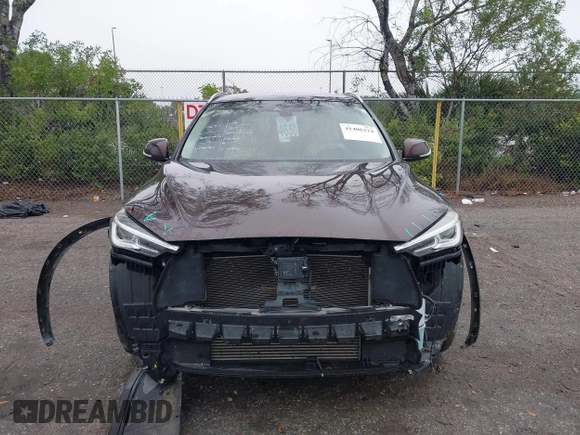 2020 Infiniti QX50 Luxe with VIN 3PCAJ5M17LF103598, listed as a IAAI auction lot 41406324 with 51,490 mi miles and . Bid and sale history available at DreamBid. Image 12.
