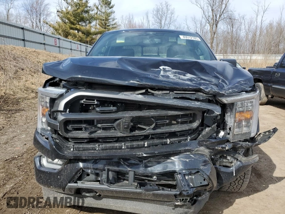 2023 Ford F-150 XL with VIN 1FTEW1EP5PKD18002, listed as a Copart auction lot 49512185 with 23,260 mi miles and Clean Title. Bid and sale history available at carsss.com. Image 5.