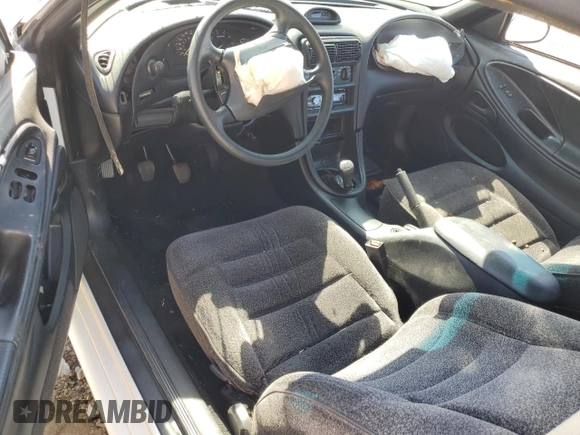 1995 Ford Mustang with VIN 1FALP4045SF211509, listed as a Copart auction lot 75002694 with 82,368 mi miles and Salvage Title. Bid and sale history available at carsss.com. Image 8.