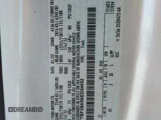 2022 Ford F-250 XL z VIN 1FTBF2B65NED54952, wystawiony jako Copart lot #58502015 z przebiegiem 19 780 mil mil oraz Szkoda całkowita • Salvage title. Historia ofert i sprzedaży dostępna na DreamBid. Obrazek 13.