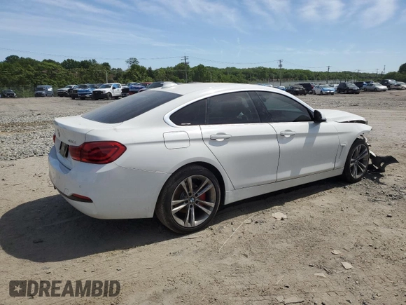 2019 BMW 4 Series 430i xDrive with VIN WBA4J3C53KBL08260, listed as a Copart auction lot 57282725 with 62,640 mi miles and Salvage title. Bid and sale history available at DreamBid. Image 3.