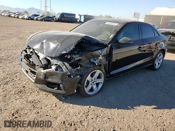 2018 Audi A3 Sedan Premium with VIN WAUB8GFF3J1007331, listed as a Copart auction lot 38089934 with 45,509 mi miles. Bid and sale history available at carsss.com. Image 11.