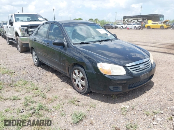 2008 Kia Spectra EX with VIN KNAFE121185519836, listed as a IAAI auction lot 42588551 with 132,221 mi miles and . Bid and sale history available at DreamBid. Image 1.