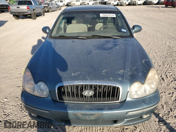 2005 Hyundai Sonata GLS with VIN KMHWF35H45A106280, listed as a Copart auction lot 76607674 with 191,576 mi miles and Salvage Title. Bid and sale history available at carsss.com. Image 5.