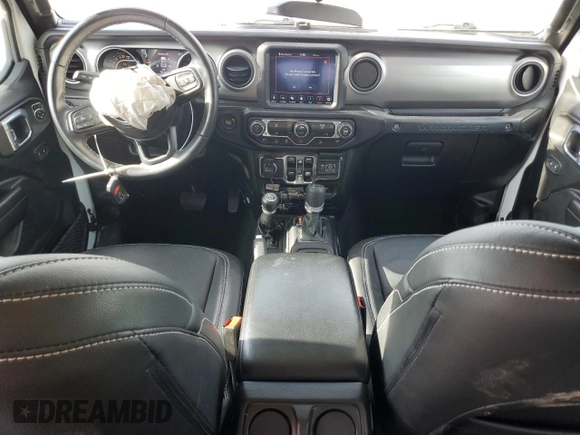 2021 Jeep Wrangler Unlimited Sport S with VIN 1C4HJXDG0MW766863, listed as a Copart auction lot 52681455 with 53,693 mi miles and Salvage title. Bid and sale history available at DreamBid. Image 8.